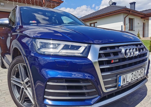 Audi SQ5 cena 166000 przebieg: 55000, rok produkcji 2018 z Legionowo małe 172